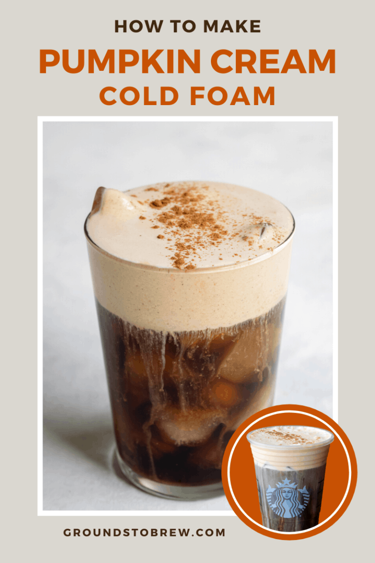 Pumpkin Cream Cold Foam Recipe (Starbucks Copycat) » Grounds to Brew