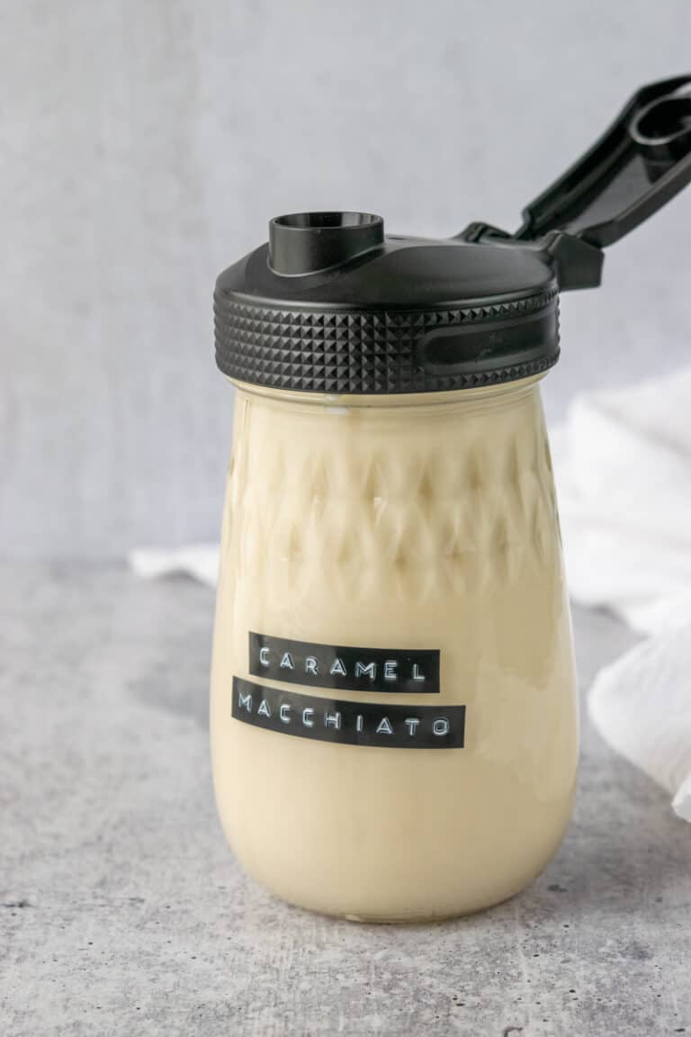 Homemade Caramel Macchiato Coffee Creamer » Grounds to Brew